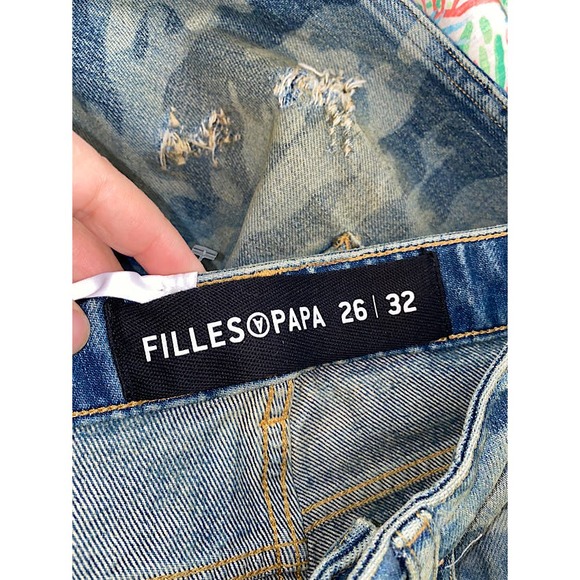 Filles A Papa SUPERCROSS LASER PRINT CAMO CARGO JEANS size 26/32 NWT - Picture 4 of 5